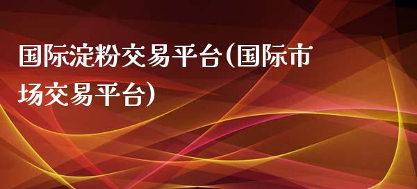 国际淀粉交易平台(国际市场交易平台)