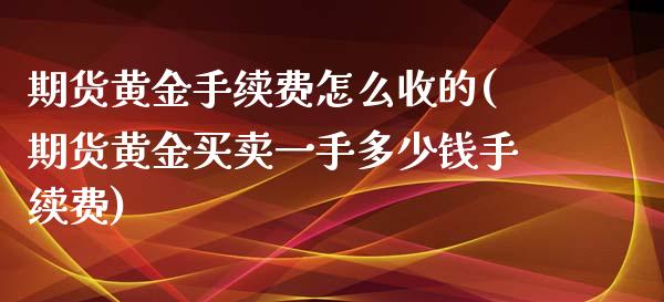 期货黄金手续费怎么收的(期货黄金买卖一手多少钱手续费)