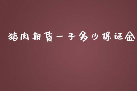 猪肉期货一手多少保证金