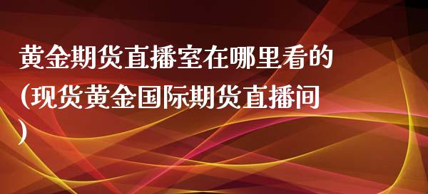 黄金期货直播室在哪里看的(现货黄金国际期货直播间)