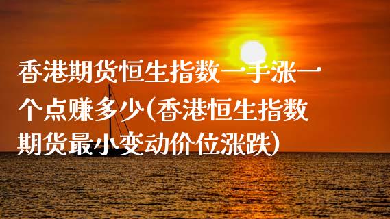 香港期货恒生指数一手涨一个点赚多少(香港恒生指数期货最小变动价位涨跌)