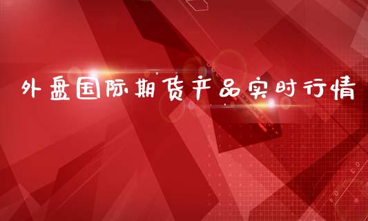 外盘国际期货产品实时行情