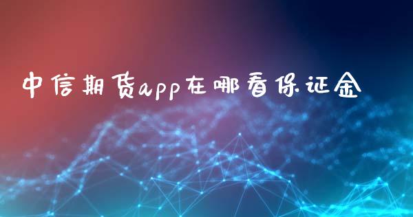 中信期货app在哪看保证金