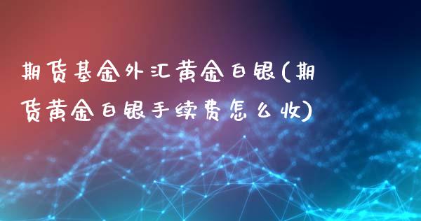 期货基金外汇黄金白银(期货黄金白银手续费怎么收)