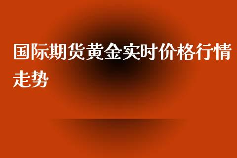 国际期货黄金实时价格行情走势