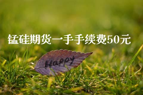 锰硅期货一手手续费50元